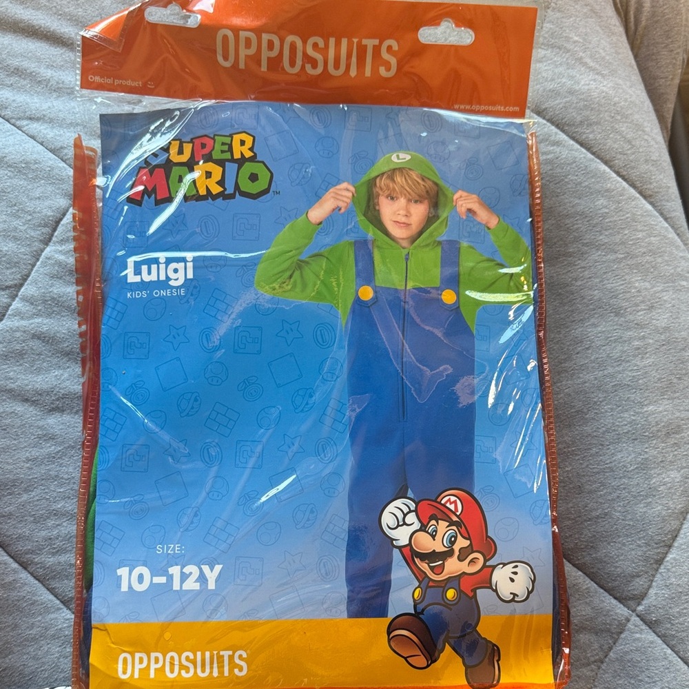 OppoSuits Super Mario Luigi Kids Costume